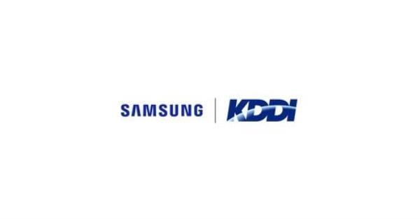 Corporate images of Samsung Electro<em></em>nics Co. and KDDI Corp. (PHOTO NOT FOR SALE) (Yonhap)
