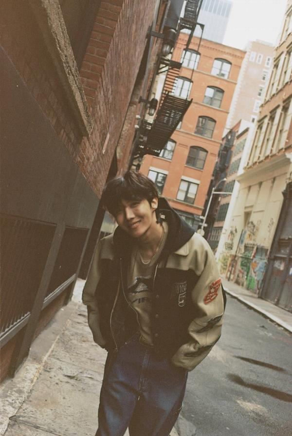BTS member J-Hope is seen in this co<em></em>ncept photo for his upcoming single, 