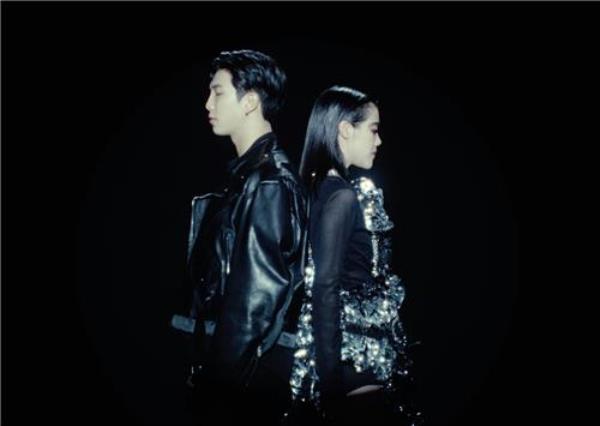 Leader RM of K-pop supergroup BTS and So!YoOn! of indie rock band Se So Neon are seen in a teaser image for 