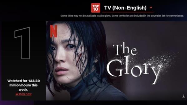 《荣耀(下)》连续第二周登顶Netflix非英语电视节目排行榜