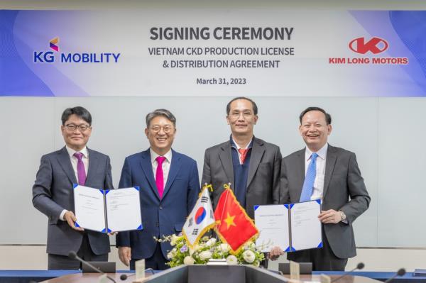 KG Mobility与越南公司签署汽车出口协议