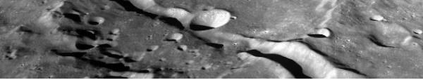 This photo of Vallis Schrodinger, provided by the Korea Aerospace Research Institute (KARI), was taken March 24, 2023, with a camera o<em></em>nboard the South Korean lunar orbiter Danuri. (PHOTO NOT FOR SALE) (Yonhap)
