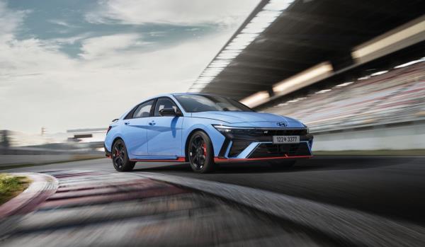 This file photo provided by Hyundai Motor shows the Avante N performance model. (PHOTO NOT FOR SALE) (Yonhap) 