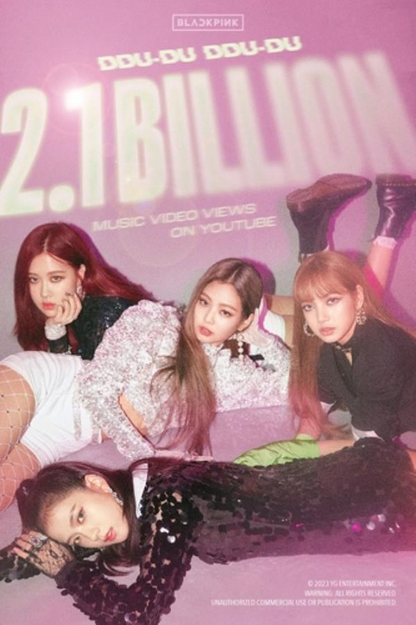 This image, provided by YG Entertainment, shows BLACKPINK's megahit single 