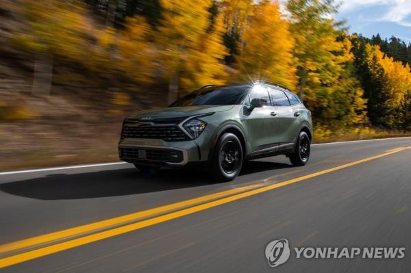 This undated file photo provided by Kia Corp. shows the Sportage SUV. (PHOTO NOT FOR SALE) (Yonhap)