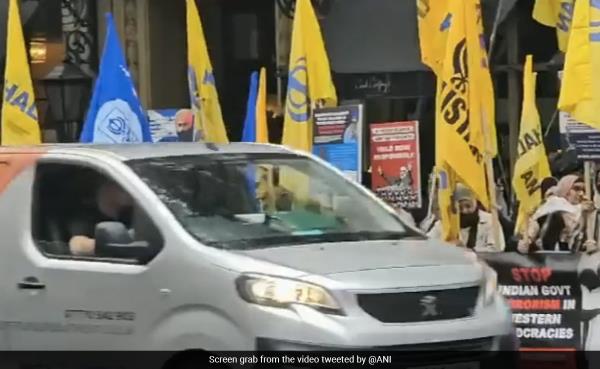 Pro-Khalistani Groups Protest At Indian High Commission In London